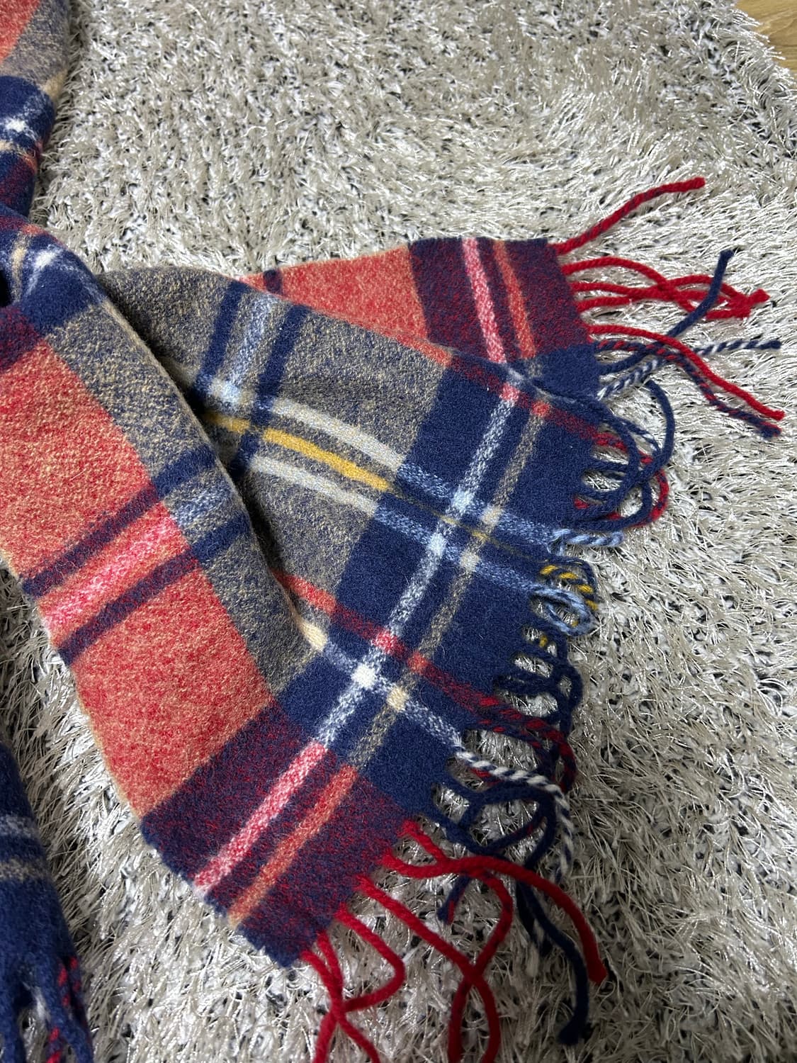 일본판 맥그레고리 울체크 목도리 상품이미지4