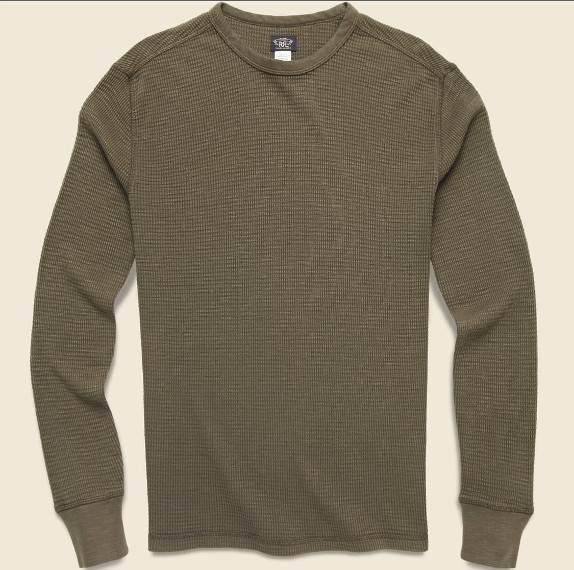 [L] RRL 더블알엘 와플 크루넥 긴팔 새제품 상품이미지1