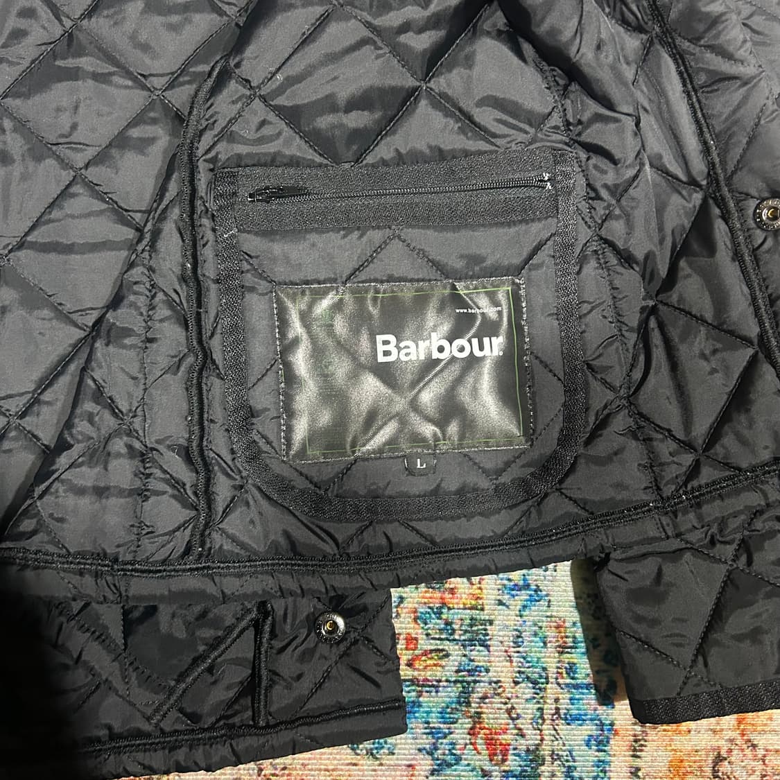 [XL] 바버 19SS 블랙 퀄팅자켓 상품이미지8