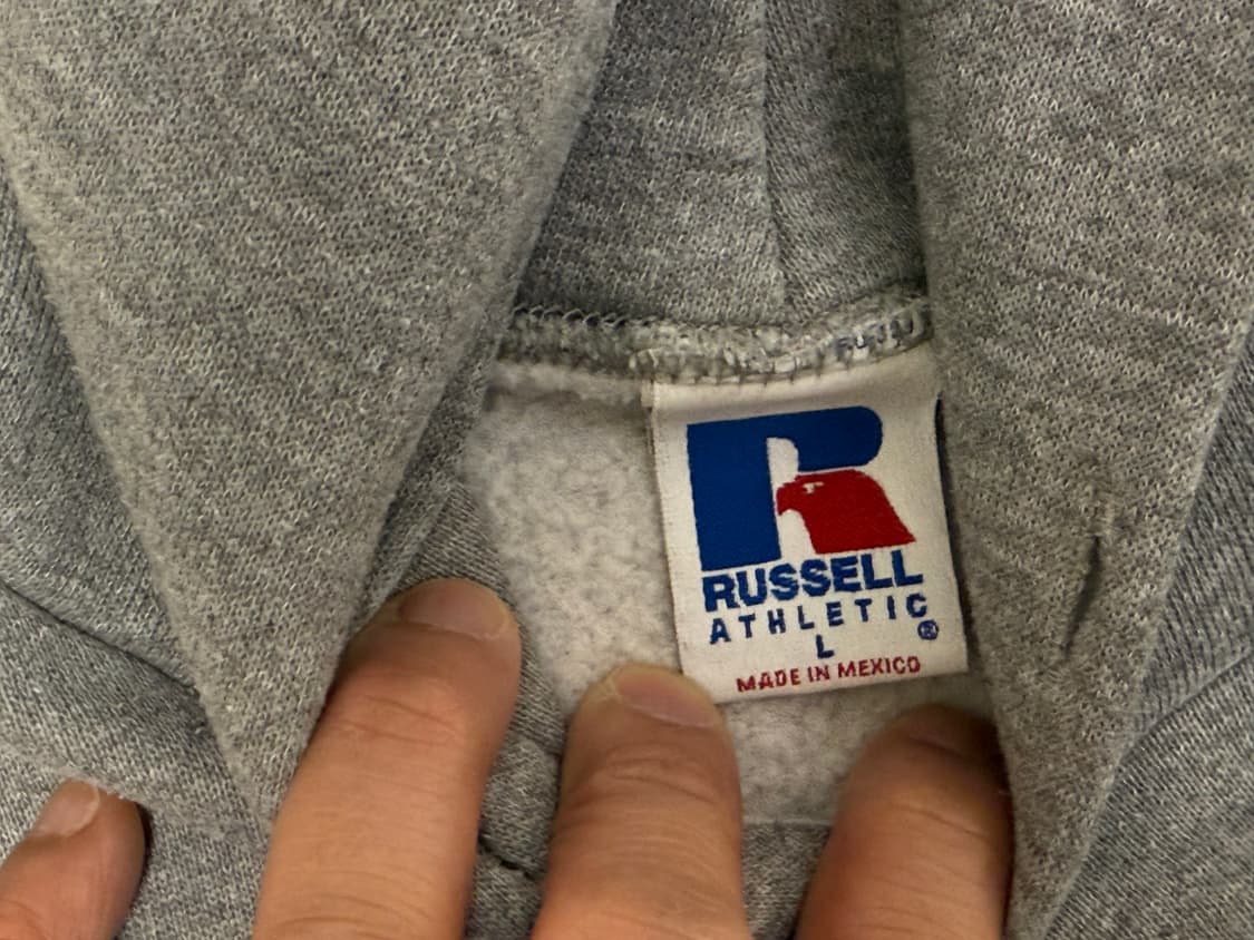 [L] 90s 러셀 (Russell Athletic) 그레이 후디 상품이미지2