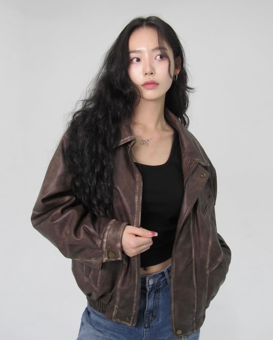 페일제이드 레더 자켓  상품이미지1