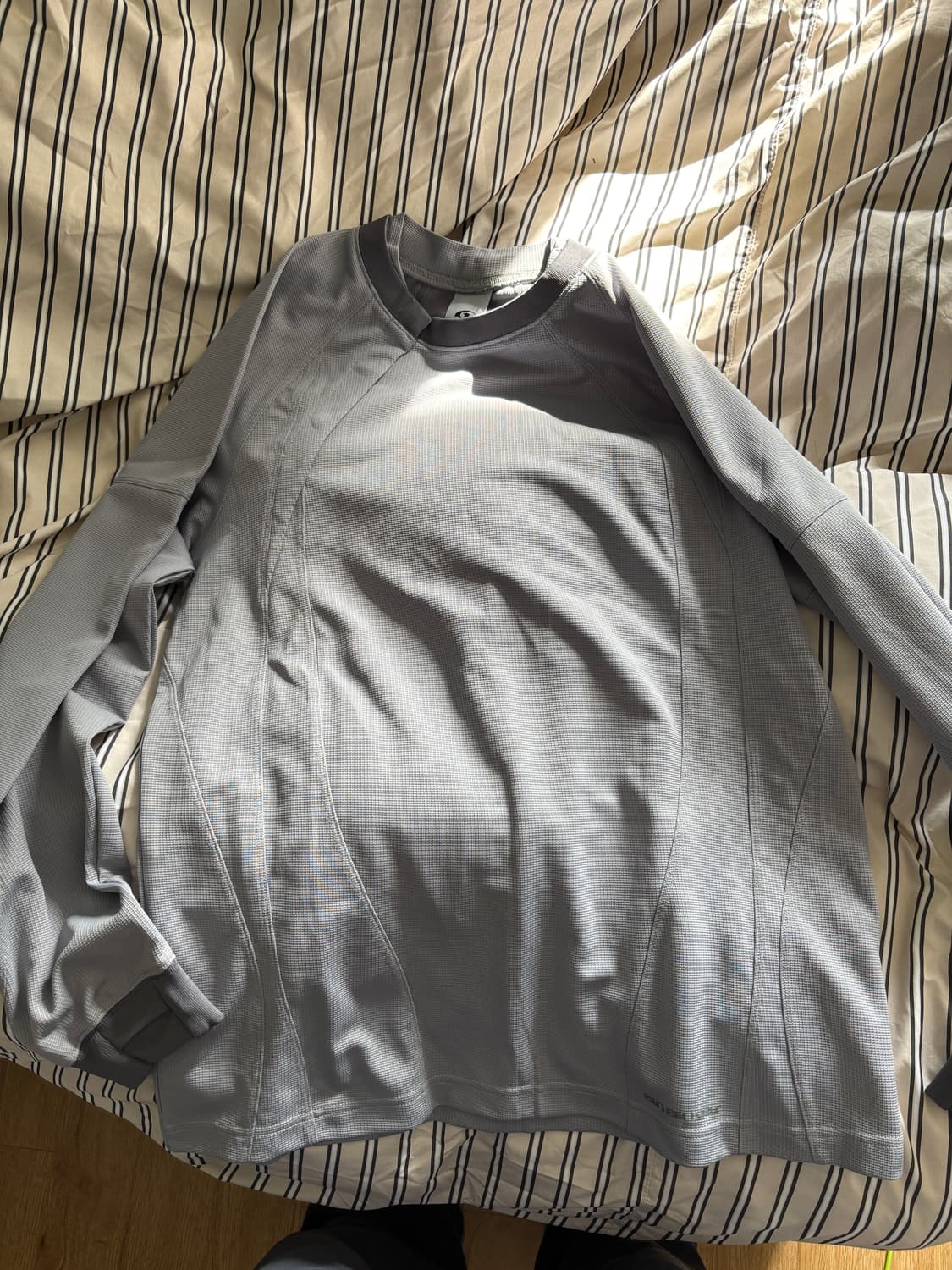 산산기어 PLACKET LONG SLEEVES [Grey] 2 size 상품이미지3