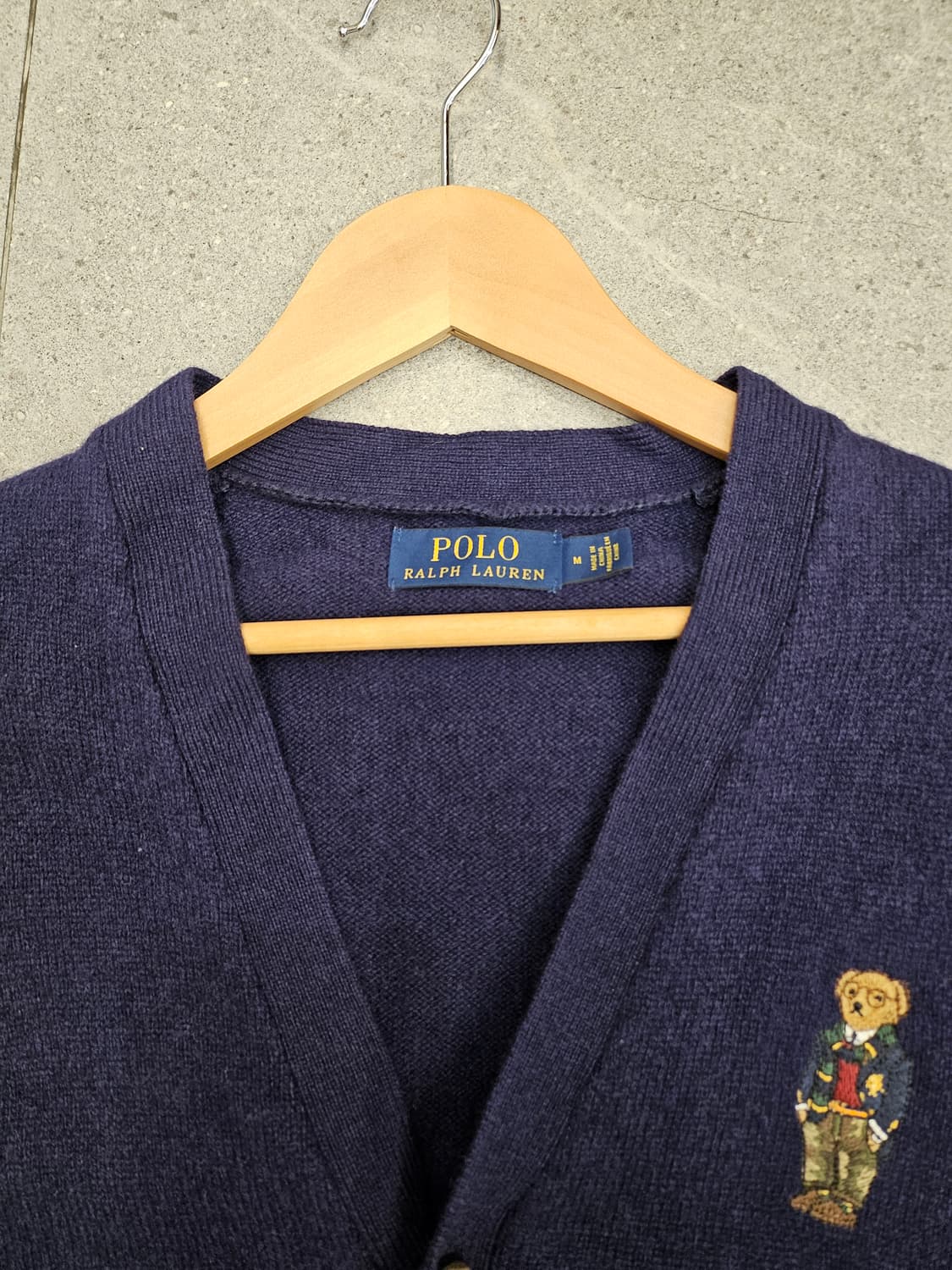 폴로랄프로렌 POLO RALPH LAUREN 남성울캐시 베어 가디건M 상품이미지3