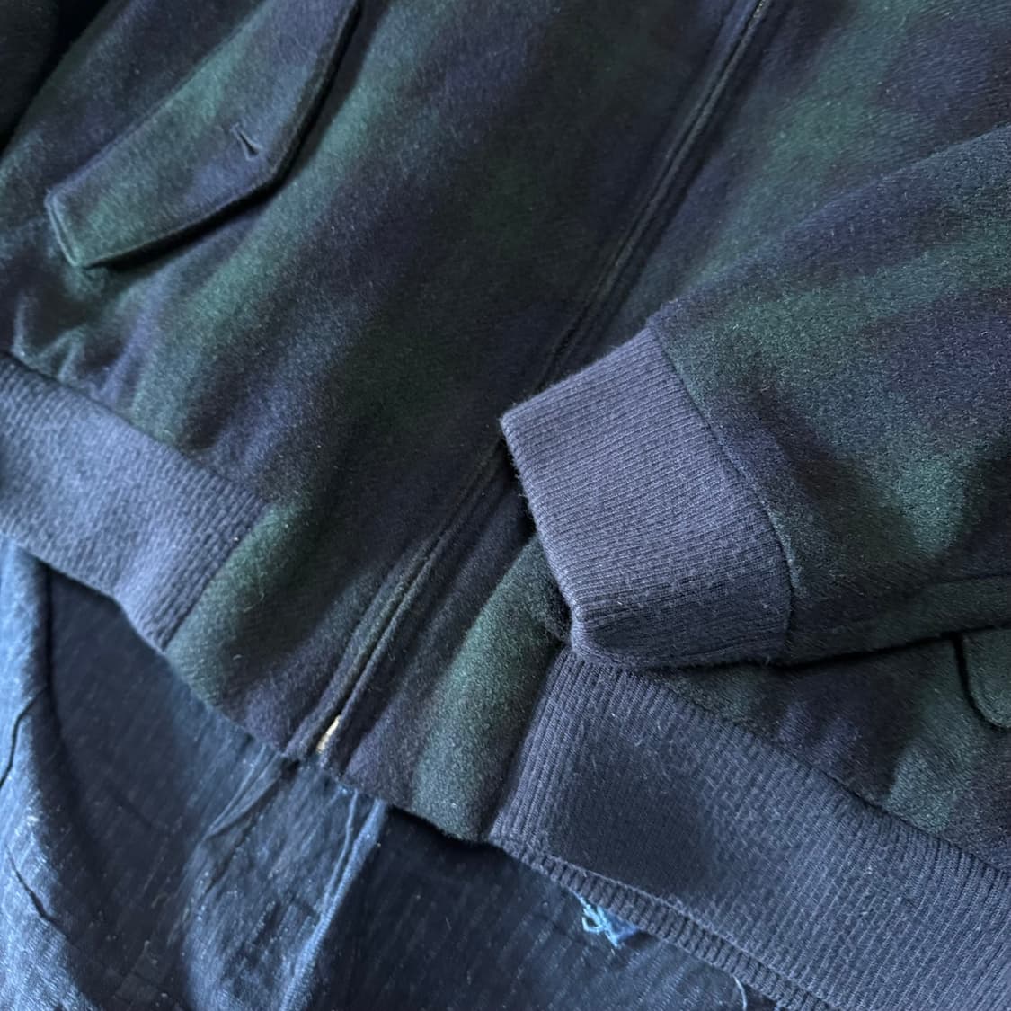 켄트 인 트래디션 블랙와치 울 블랜드 해링턴 자켓 L 상품이미지4