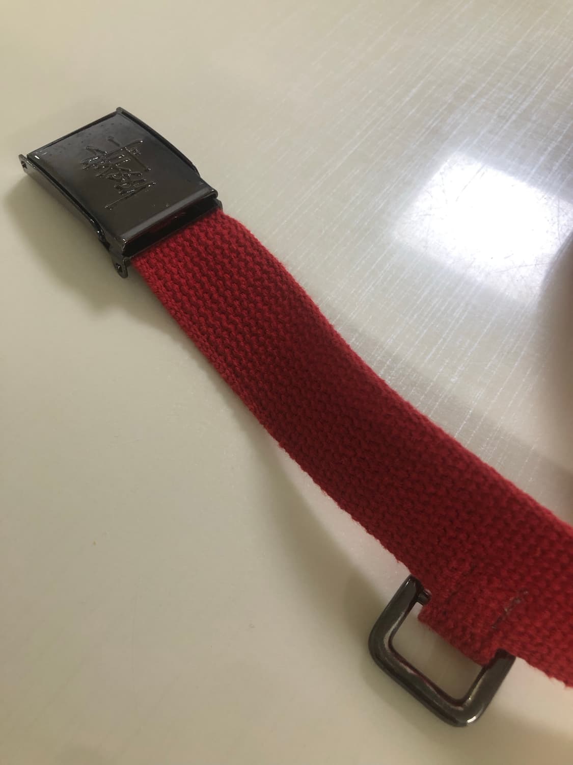 90’s 스투시 레드 웹벨트 상품이미지3