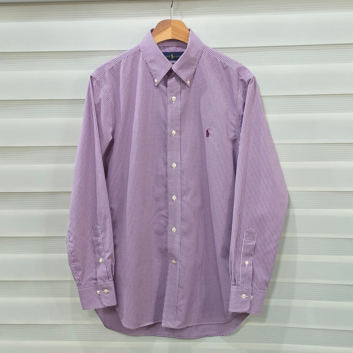 랄프로렌 슬림핏 체크 셔츠- M정도 상품이미지1