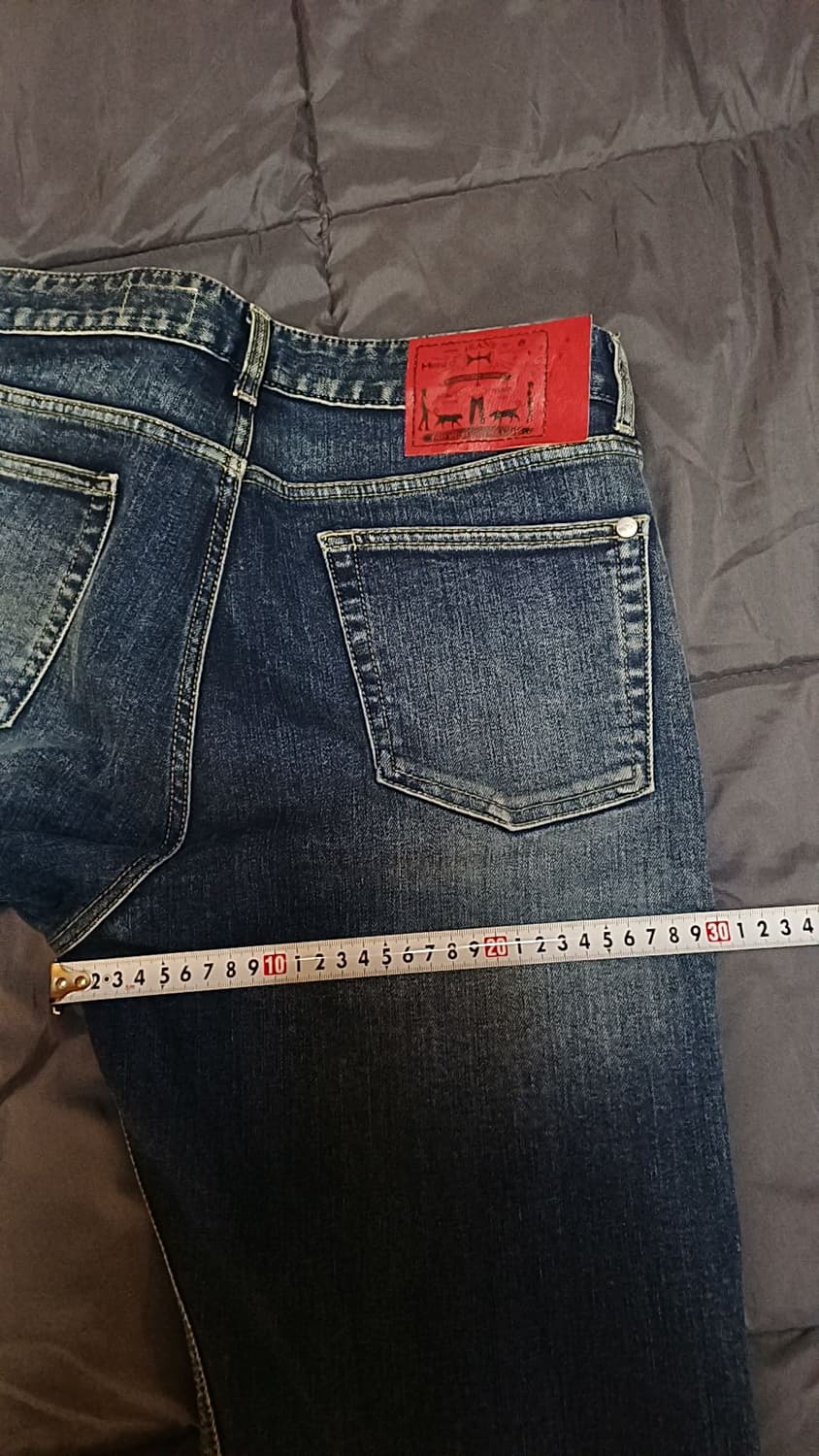 모드나인 약간스판청바지 실측31인치 기장99 상품이미지8