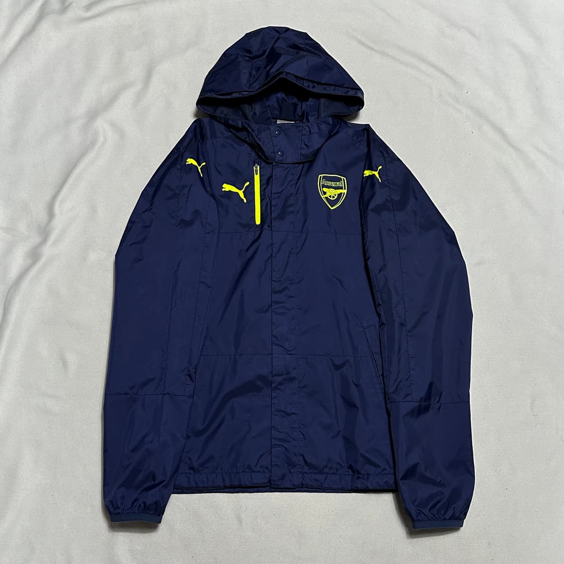 L 퓨마 아스날 16-17 시즌 네이비 후드 바람막이 상품이미지2