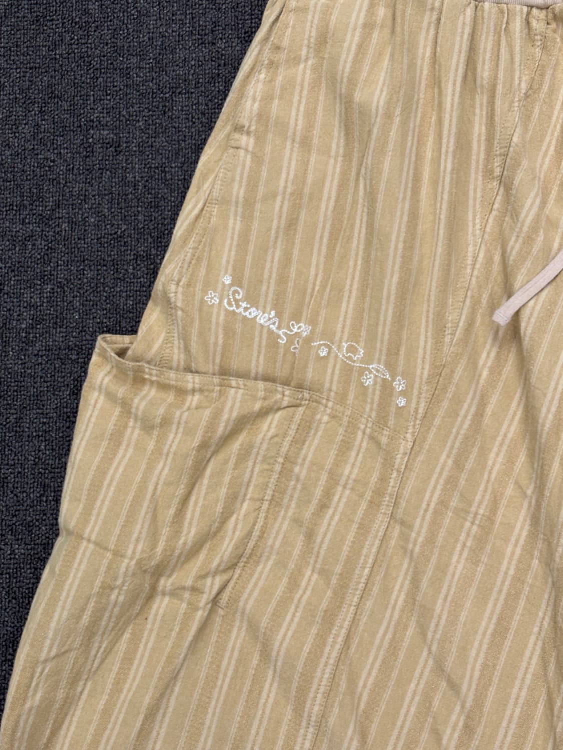 OS)Japanese vintage 밴딩 카고 언발 롱 스커트 상품이미지5