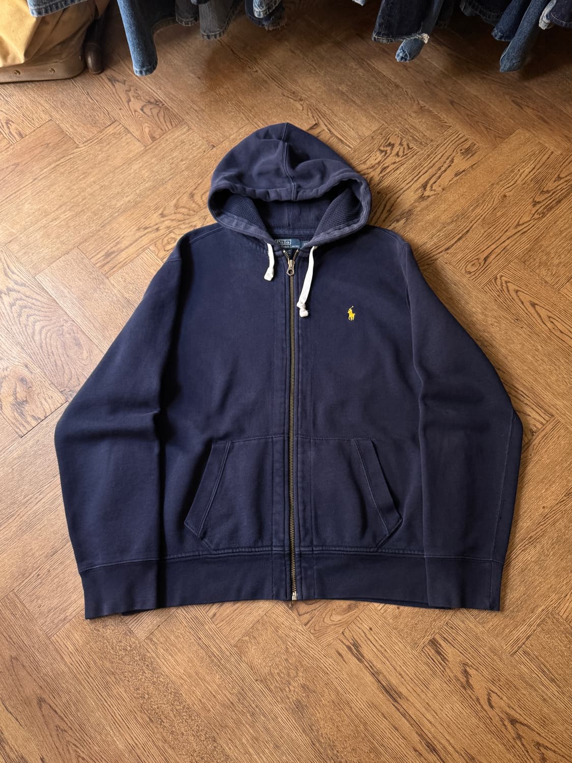 [XL]폴로 랄프로렌 네이비 써멀 후드집업 상품이미지1