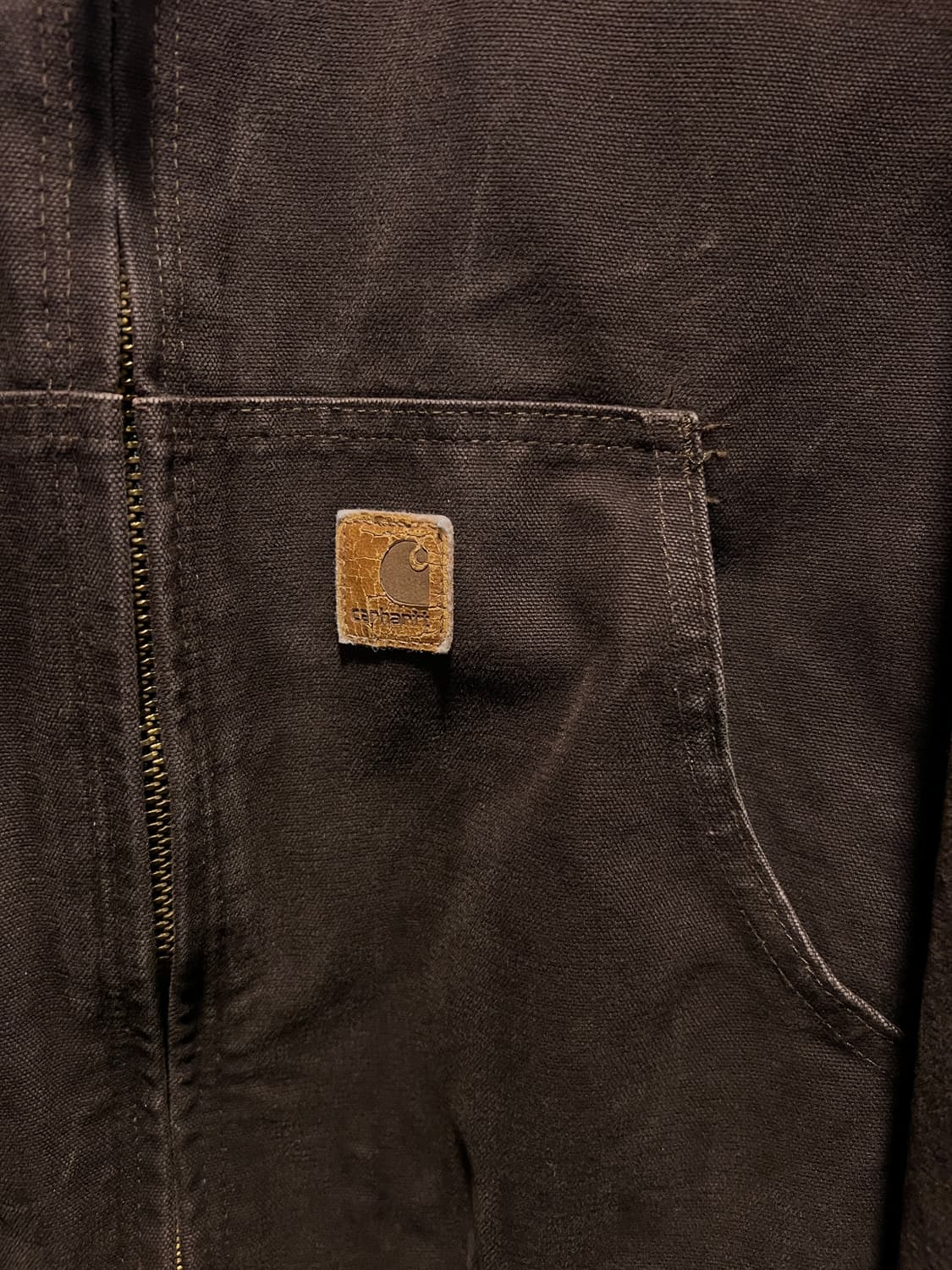 [XL]칼하트 USA J130 OVEC 다크브라운 액티브 워크 자켓 상품이미지6