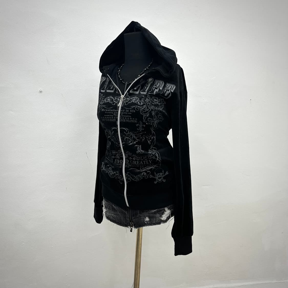 Mild life punk velvet hood jacket 상품이미지1
