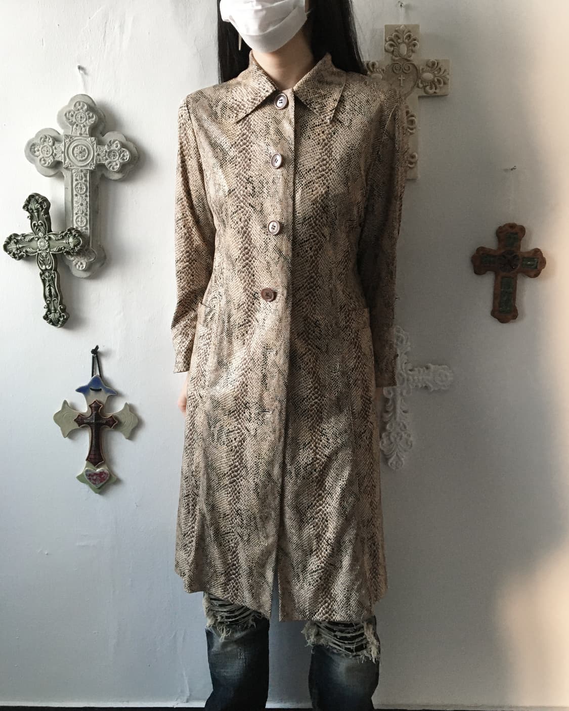 Python pattern jacket 상품이미지1