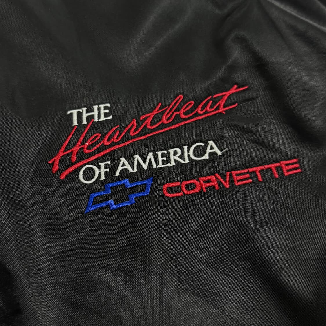 쉐보레 콜벳 사틴 베이스볼 자켓 상품이미지4