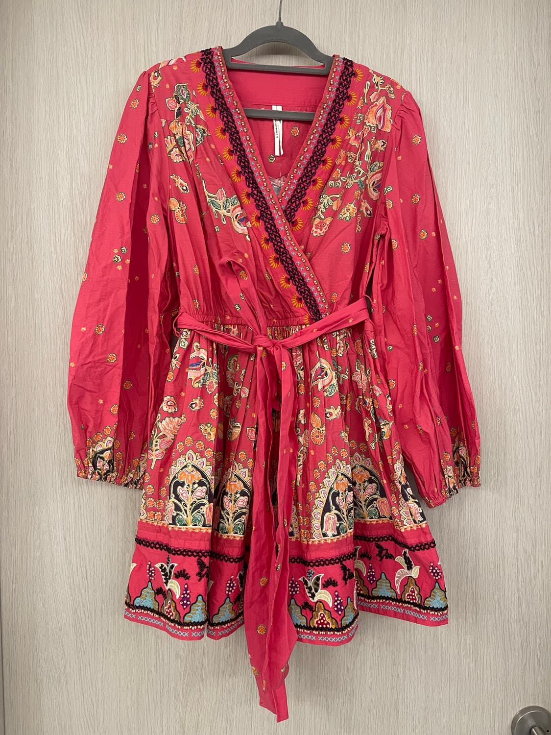 미국구매 새상품] Anthropologie 랩 원피스 핑크 플라워 상품이미지1