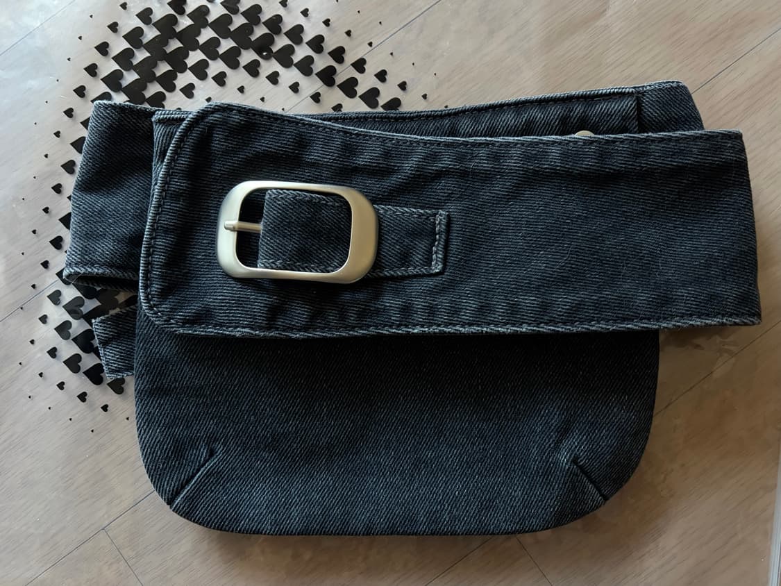 아옵트 DENIM POCKET BELT - BLACK 상품이미지2