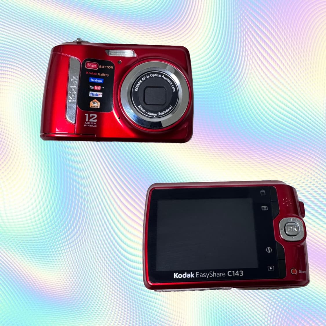 미품!! ) 코닥 이지쉐어 c143 레드 / easyshare c143 상품이미지3