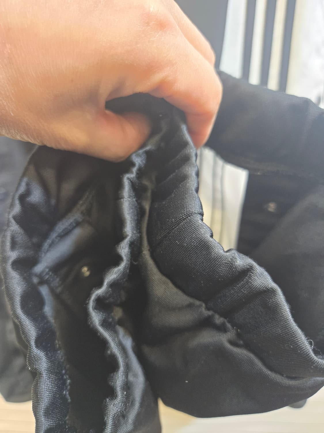 아디다스 블랙/화이트 트랙 바지 스냅 단추 상품이미지5