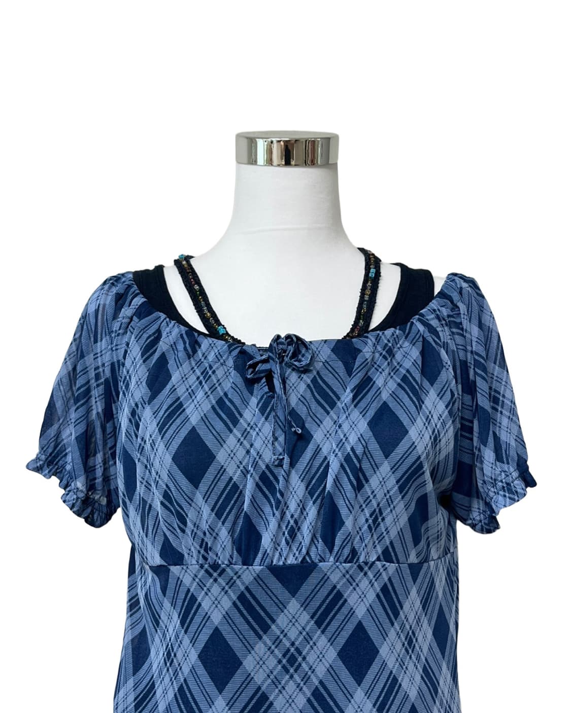 Navy beads sleeveless 상품이미지4