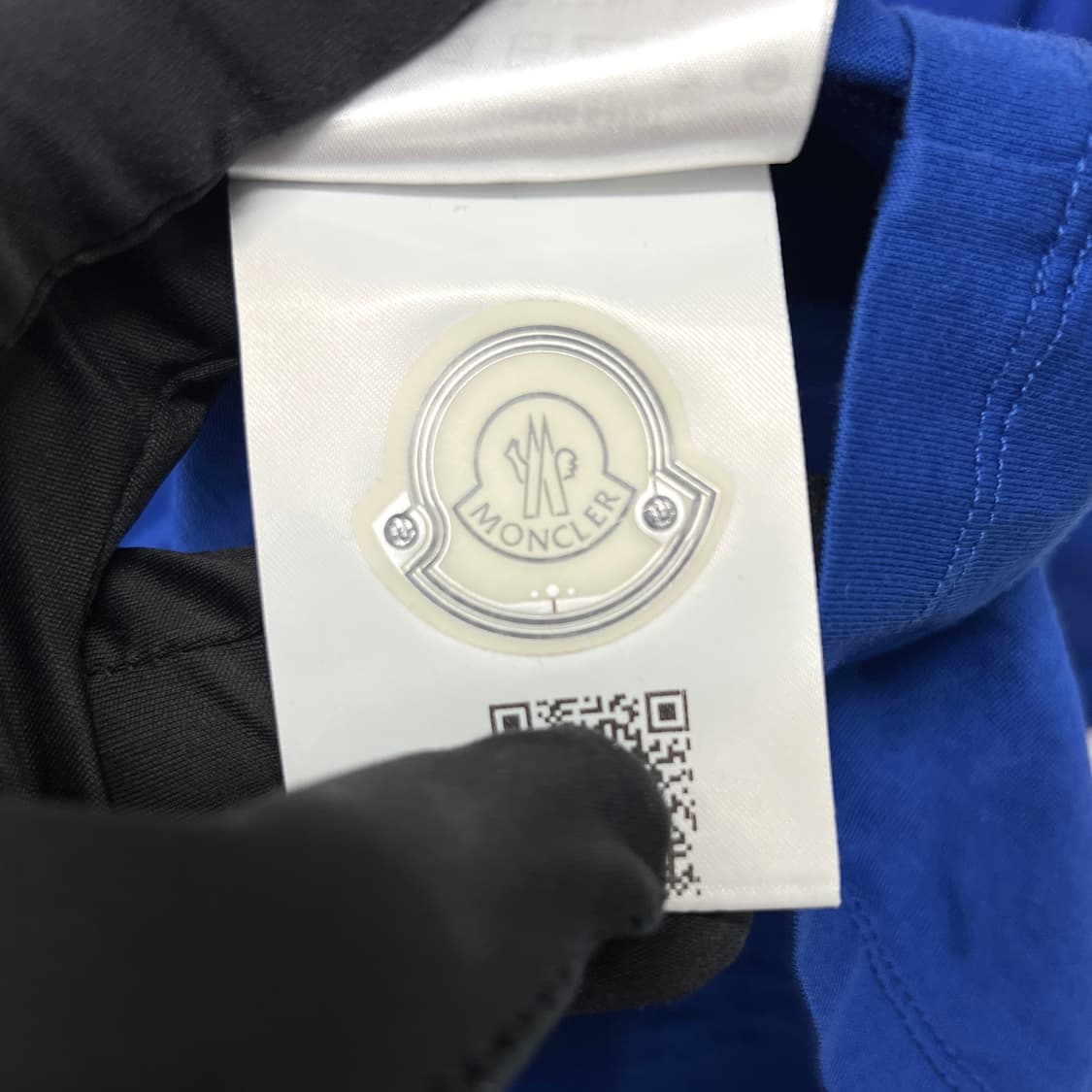 [L사이즈] 몽클레어 빅로고 반팔 티셔츠 블루 상품이미지6