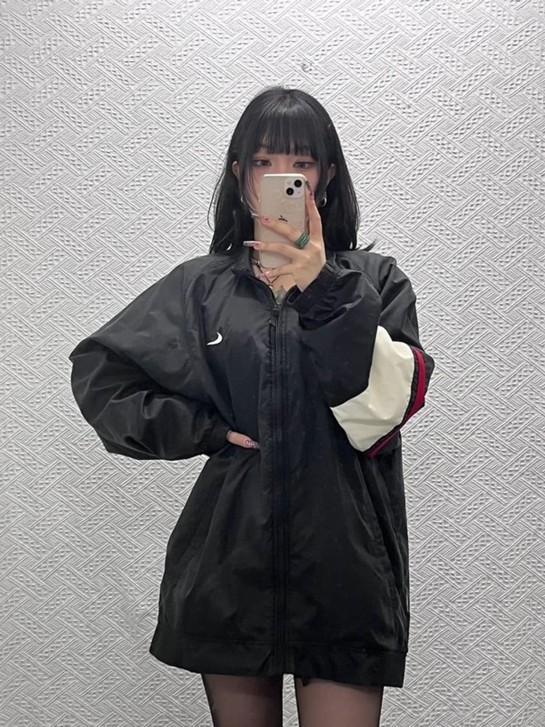 나이키 올드스쿨 레트로 빈티지 배색 바람막이 자켓 XL C11601 상품이미지2