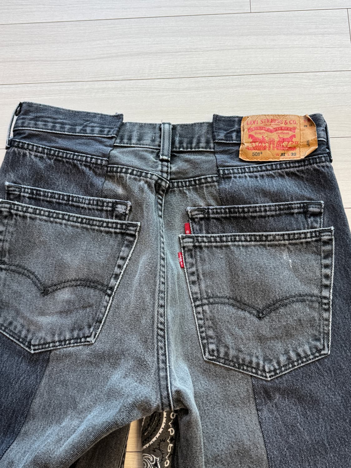 이스트오캄 리바이스 리메이크 흑청 데님 상품이미지6