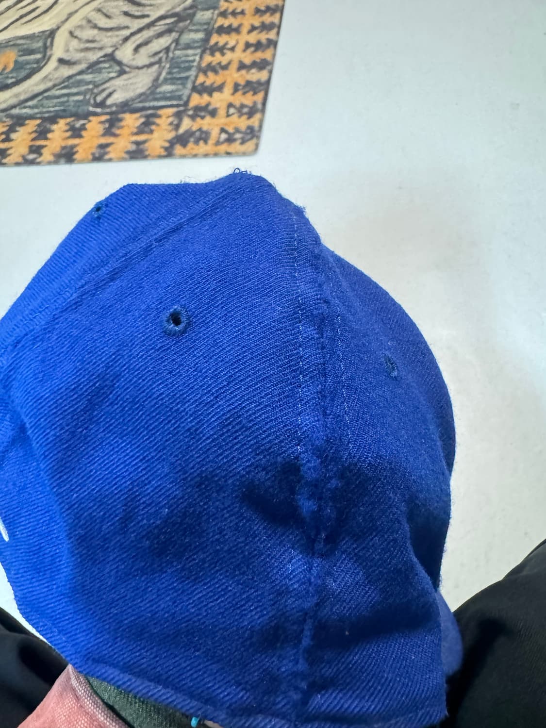 90s 빈티지 뉴에라 뉴욕메츠 울 스냅백 made in usa 모자 상품이미지4