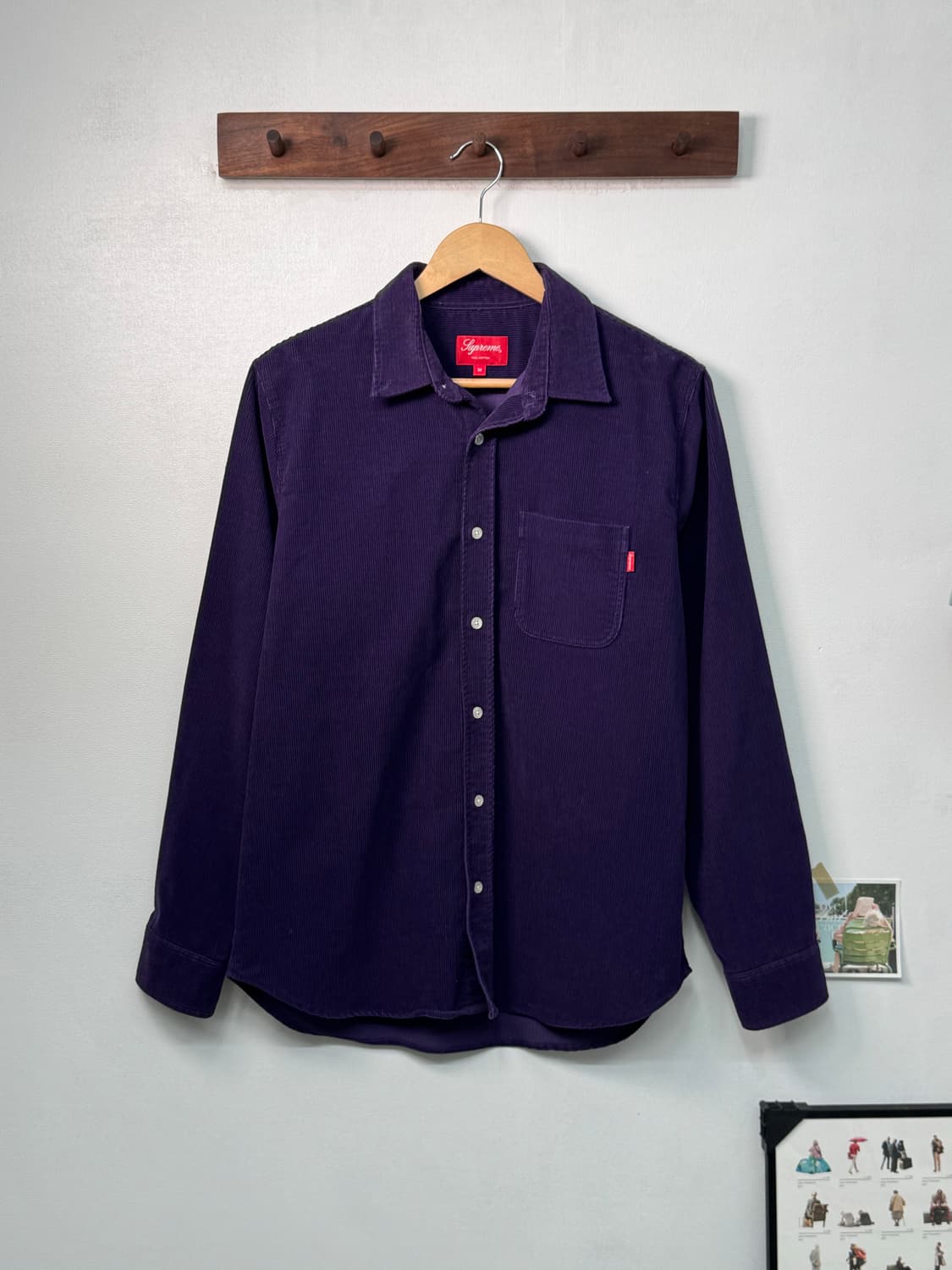 슈프림 코듀로이 퍼플 셔츠/S20 상품이미지2