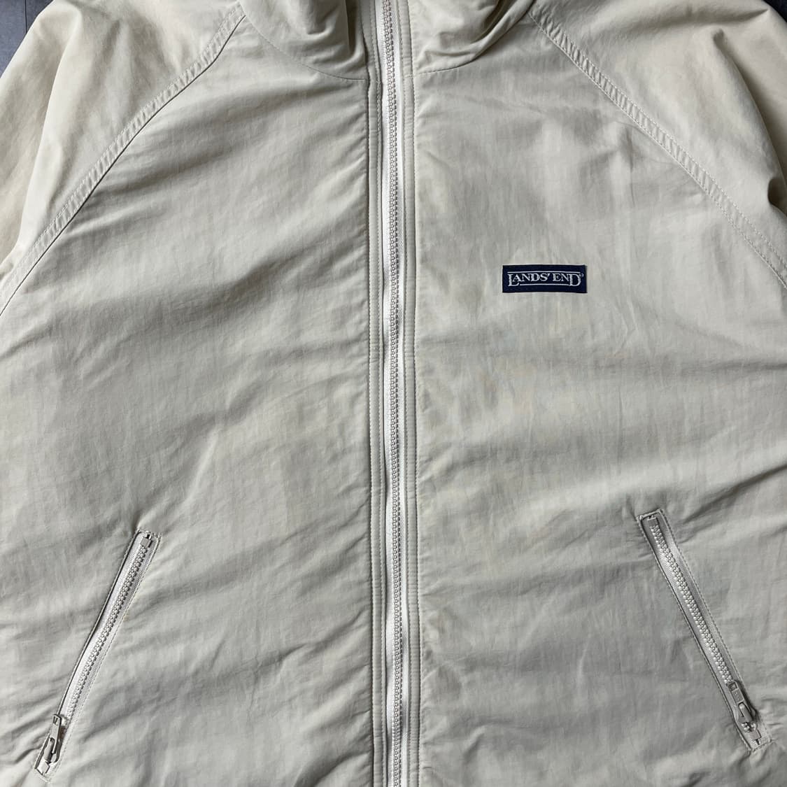 LANDS' END 1990s 랜즈엔드 아이보리 집업 자켓 A00812 상품이미지3