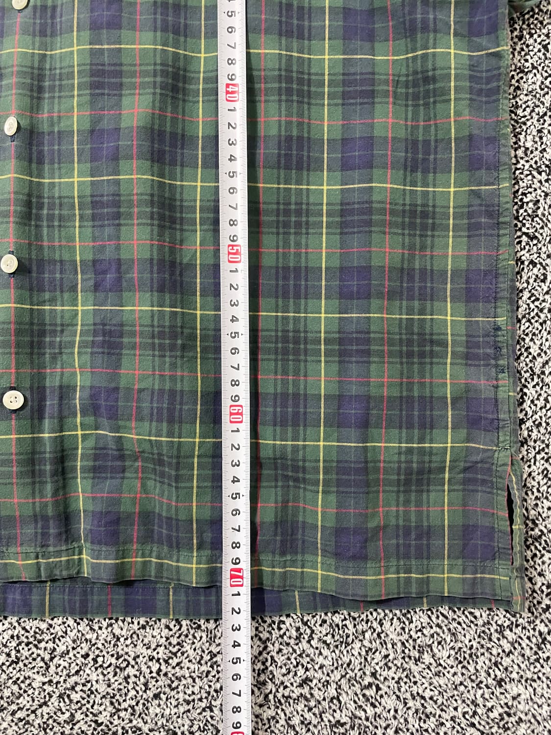 빈티지9. 폴로랄프로렌 그린 체크 반팔 캠프 셔츠 반소매 상품이미지6