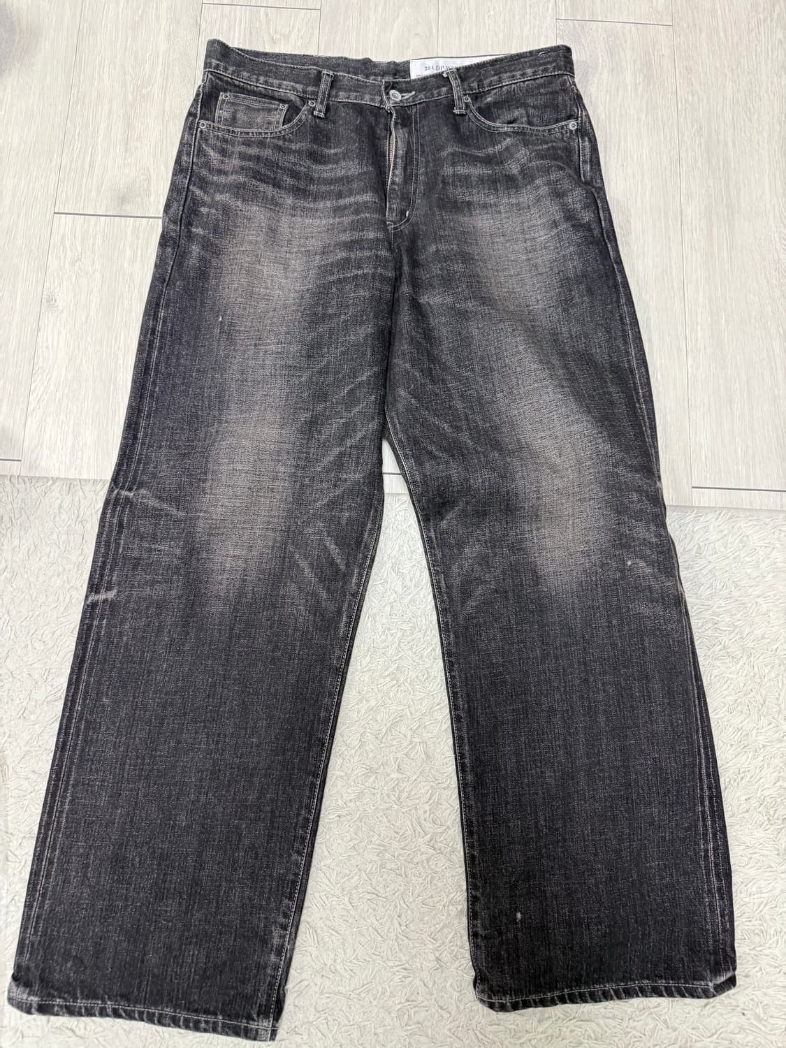 (L)네이버후드 25fw DP-WIDE 워싱 데님 팬츠 상품이미지1