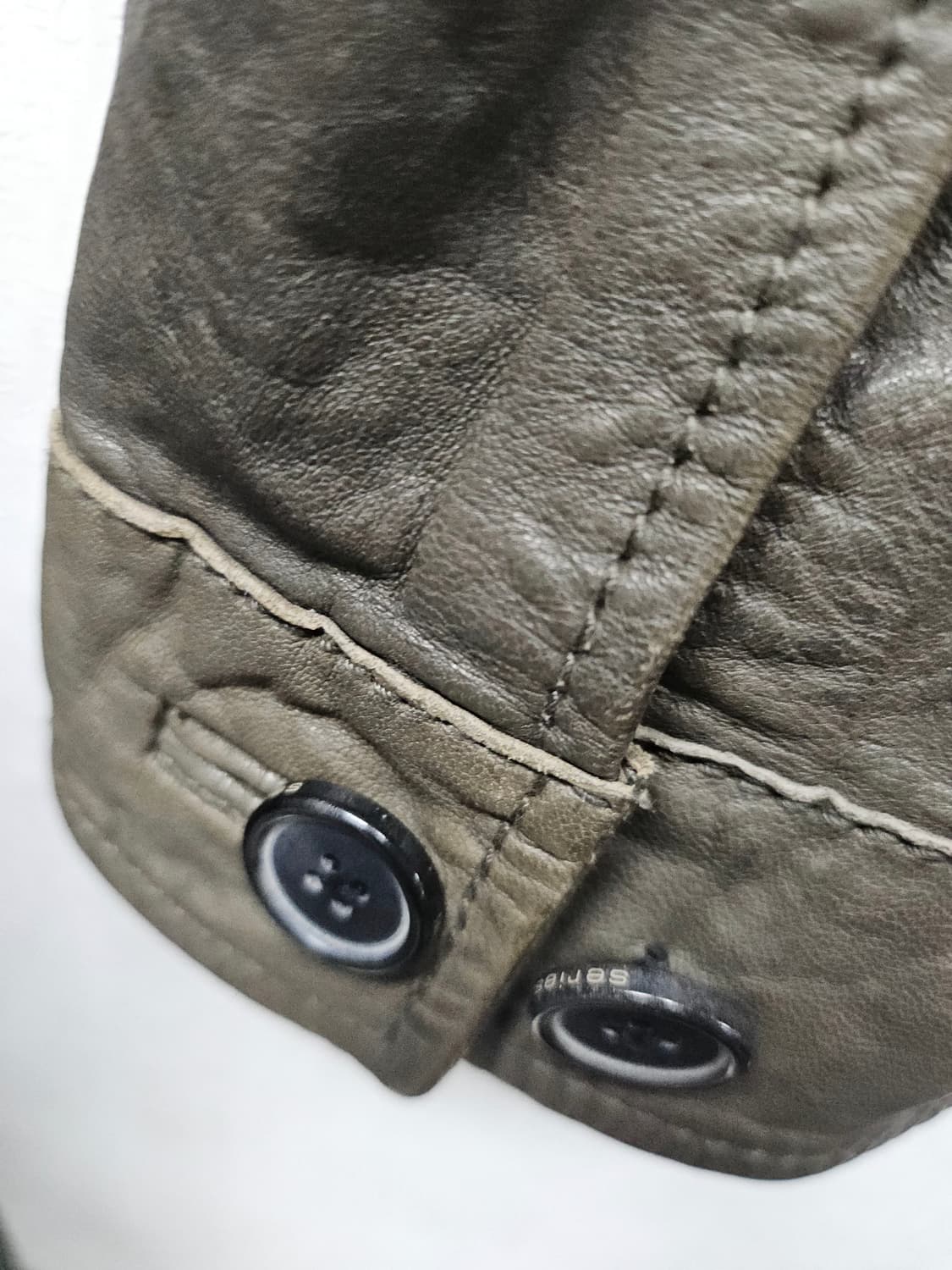 시리즈 포인트 포켓 양가죽 셔츠형 점퍼 SAUDS22201 (KHX, 카 상품이미지6