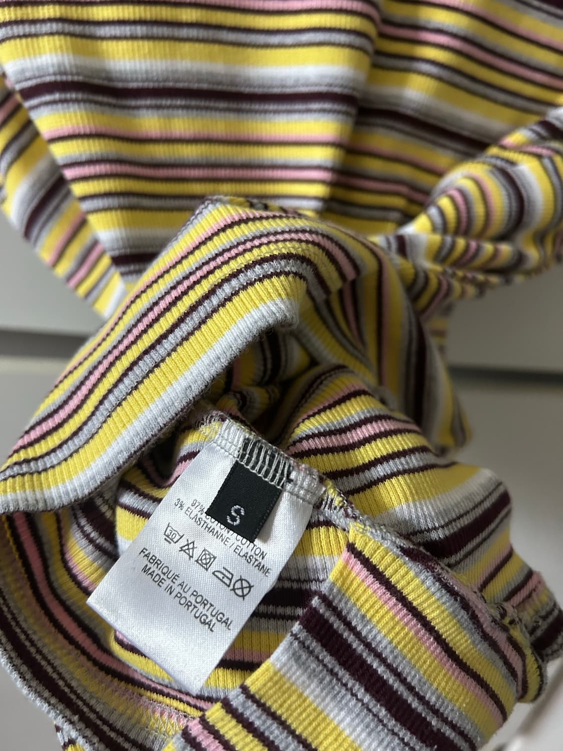 와이프로젝트 스트라이프 반팔니트 상품이미지3