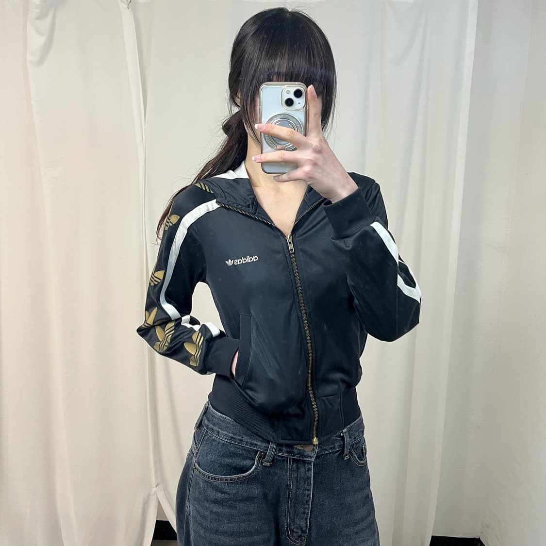 Adidas team trefoil black hooded jersey 상품이미지1