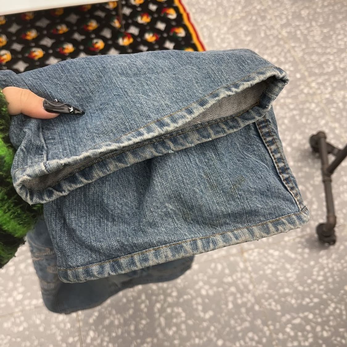 히스토리 빈티지 키치 유니크 스트릿 버니 데님팬츠 32인치 C08544 상품이미지9