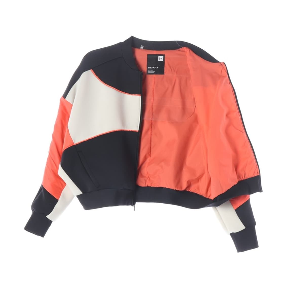 언더아머 여성 컬러블록 크롭 집업 자켓 S 상품이미지2
