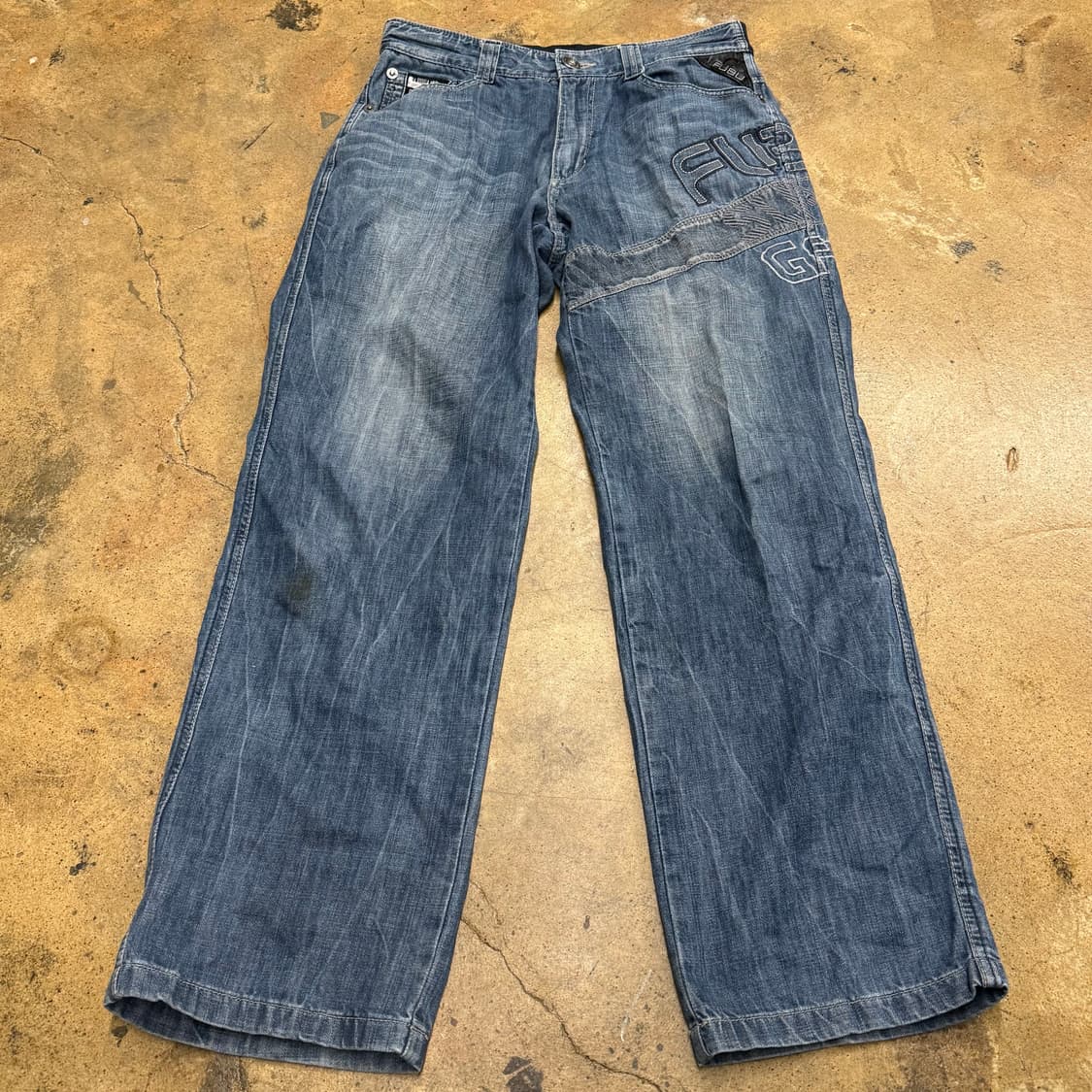 [정품] FUBU 데님 청바지 빅로고 b17 상품이미지2