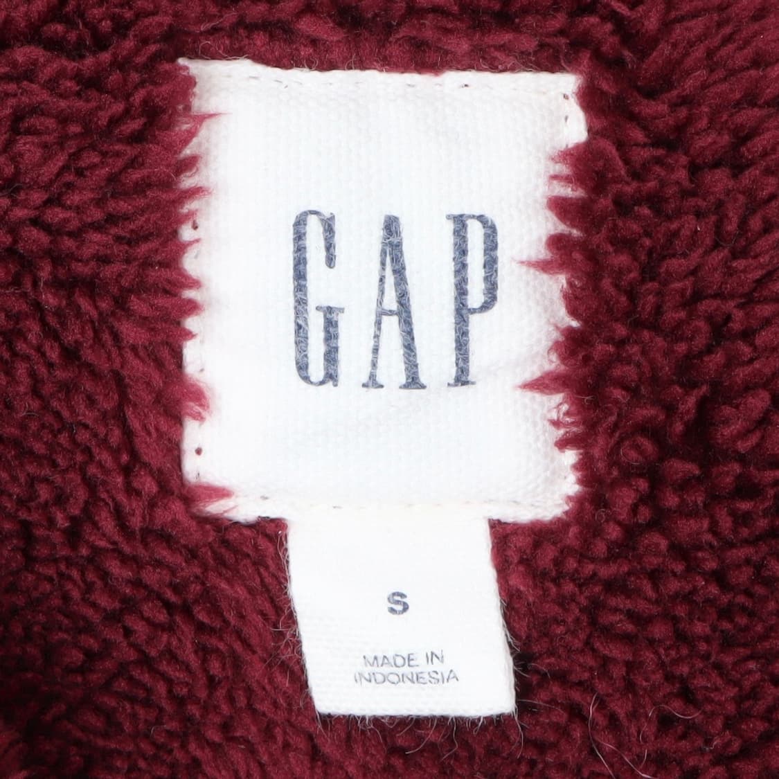 갭 버건디 아플리케 쉐르파라이닝 후드집업 상품이미지8