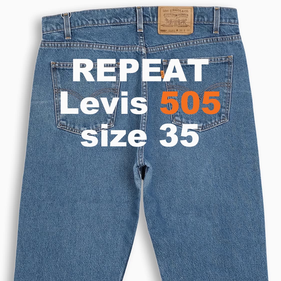 리바이스 505 오렌지탭 진청 90s 35사이즈 OR5053663 상품이미지1