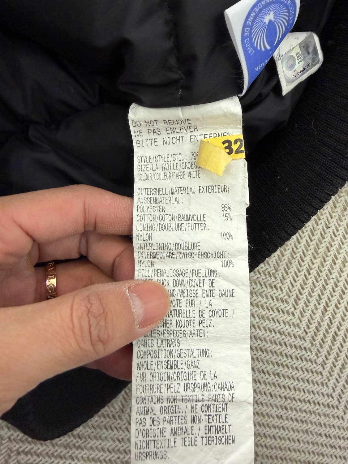 정품) 캐나다구스 여성 오버핏 하프패딩 XS 상품이미지8