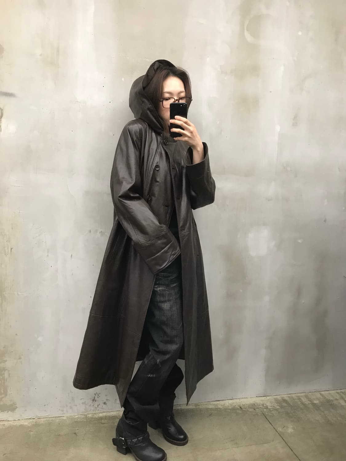 Real leader hood long coat 상품이미지7