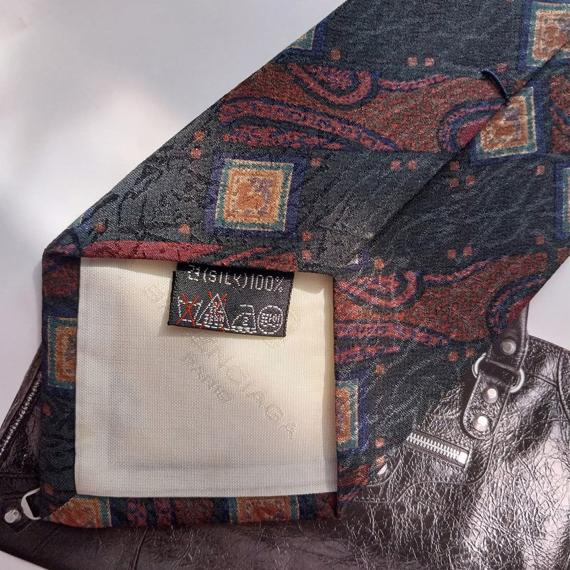 발렌시아가 실크 아트 패턴 넥타이 8.6cm A+등급 KK268
 상품이미지7