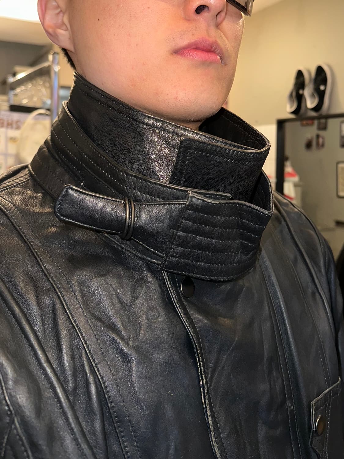 90’s Japanese shell leather utility JK 상품이미지3