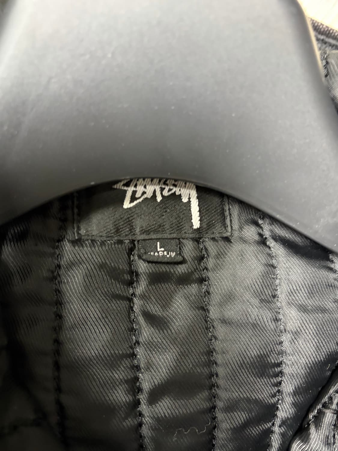 스투시 캔버스 인슐레이티드 워크 자켓 블랙 L 상품이미지4