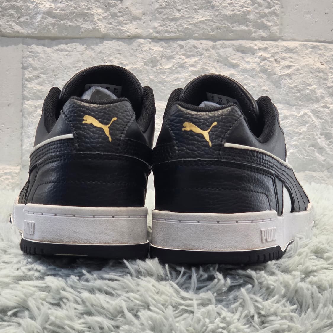 8a-18:푸마 CLYDE CORE 페리 스니커즈 블랙화이트 230mm 상품이미지3