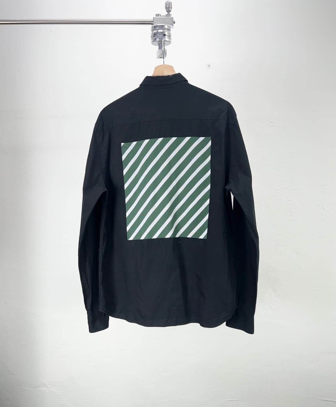 라프시몬스 X 프레드페리 14AW 스트립 버튼 다운 셔츠 상품이미지6
