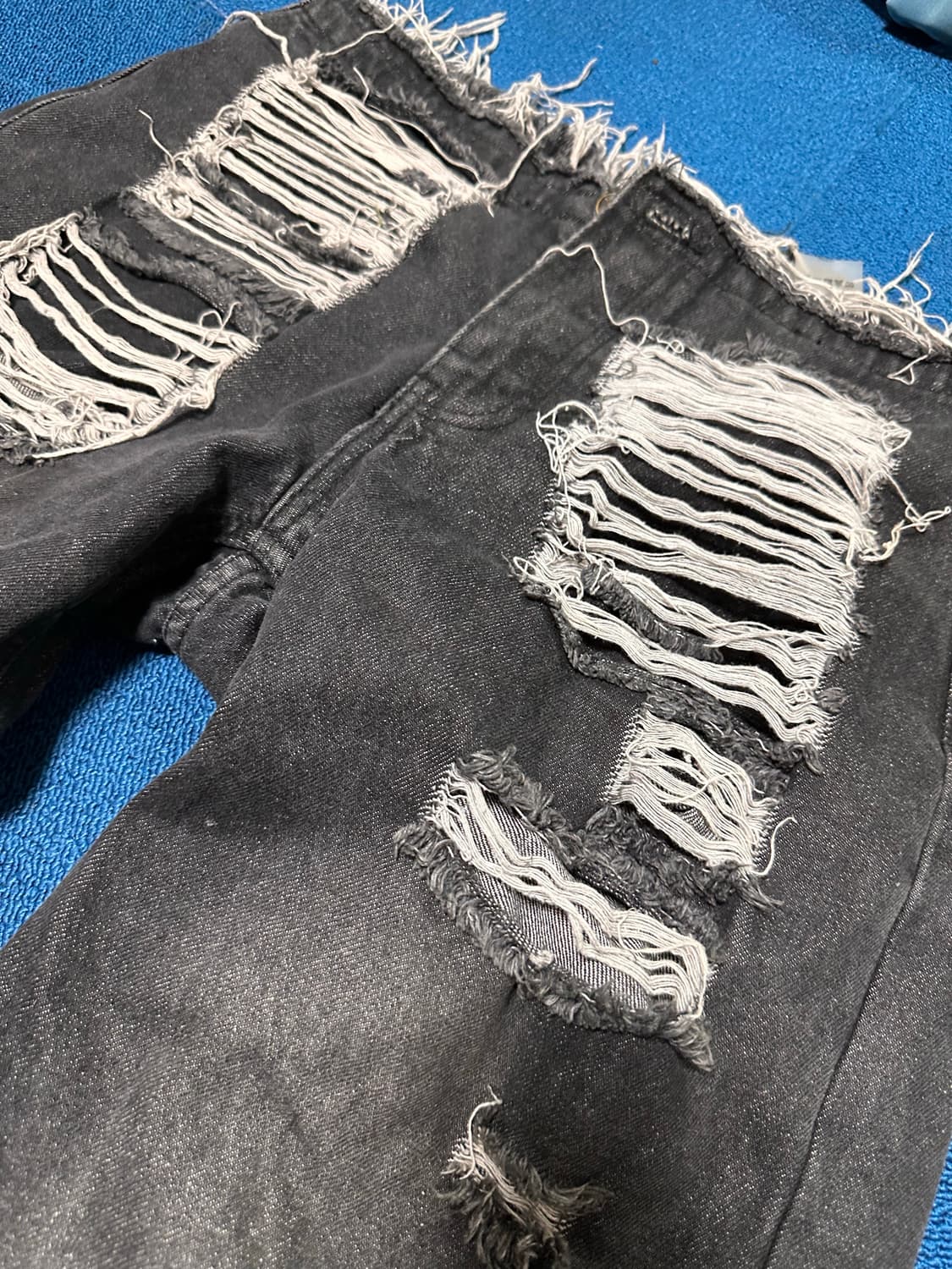 GATELESS destroyed denim washing pants 상품이미지6