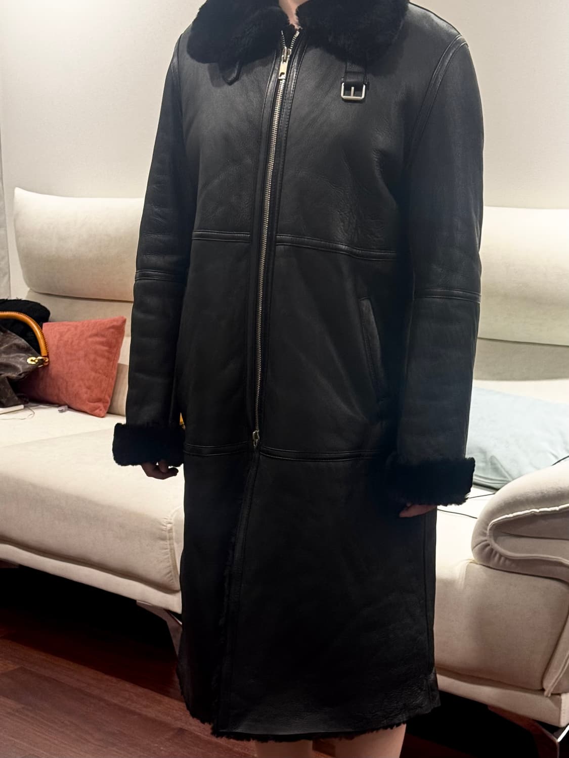 일본 퍼 전문브랜드 프렌즈 양털 양가죽 지퍼 무스탕 상품이미지6