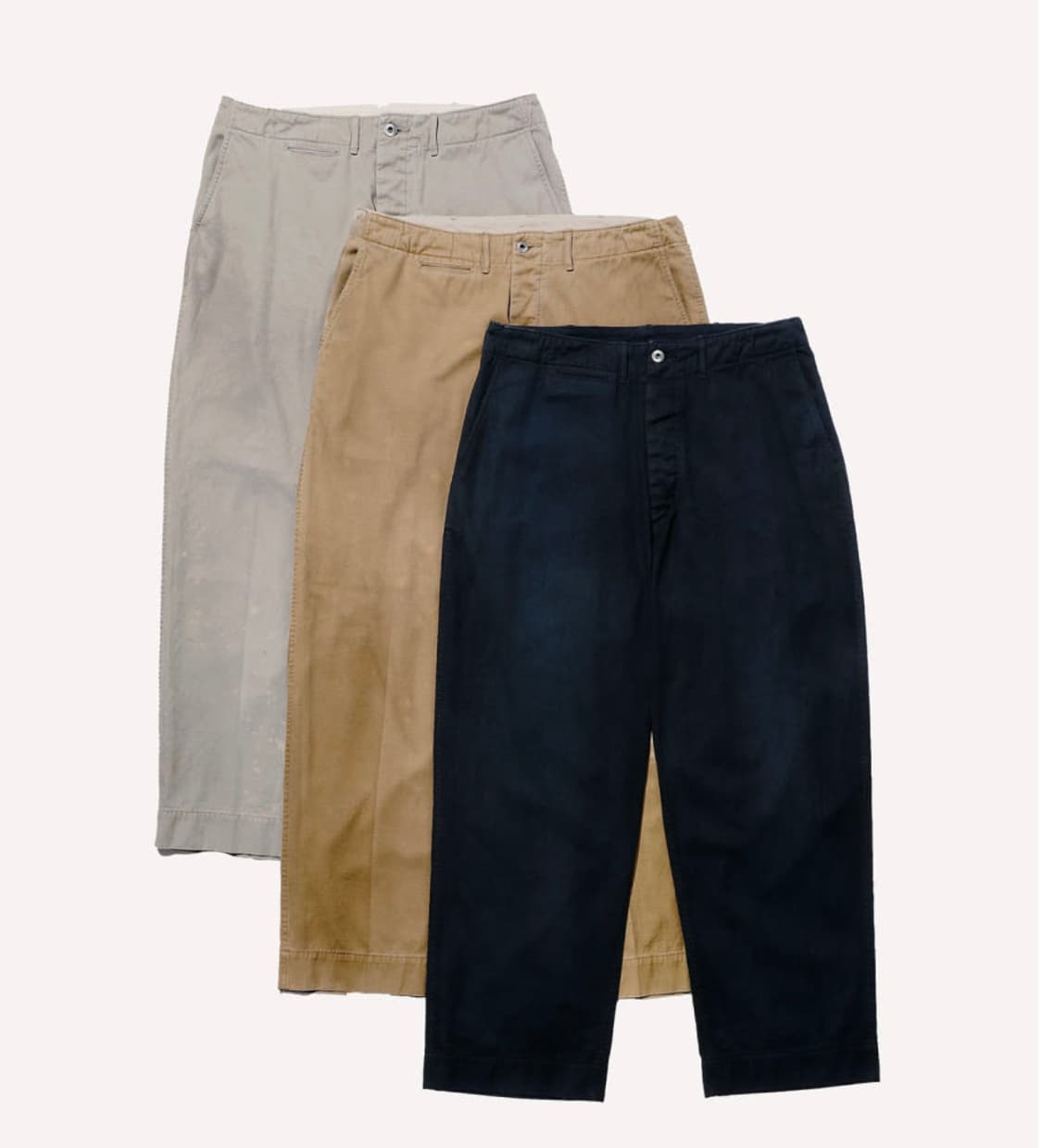 [4] 25aw 아프레쎄 빈티지 치노 트라우져 베이지 상품이미지1