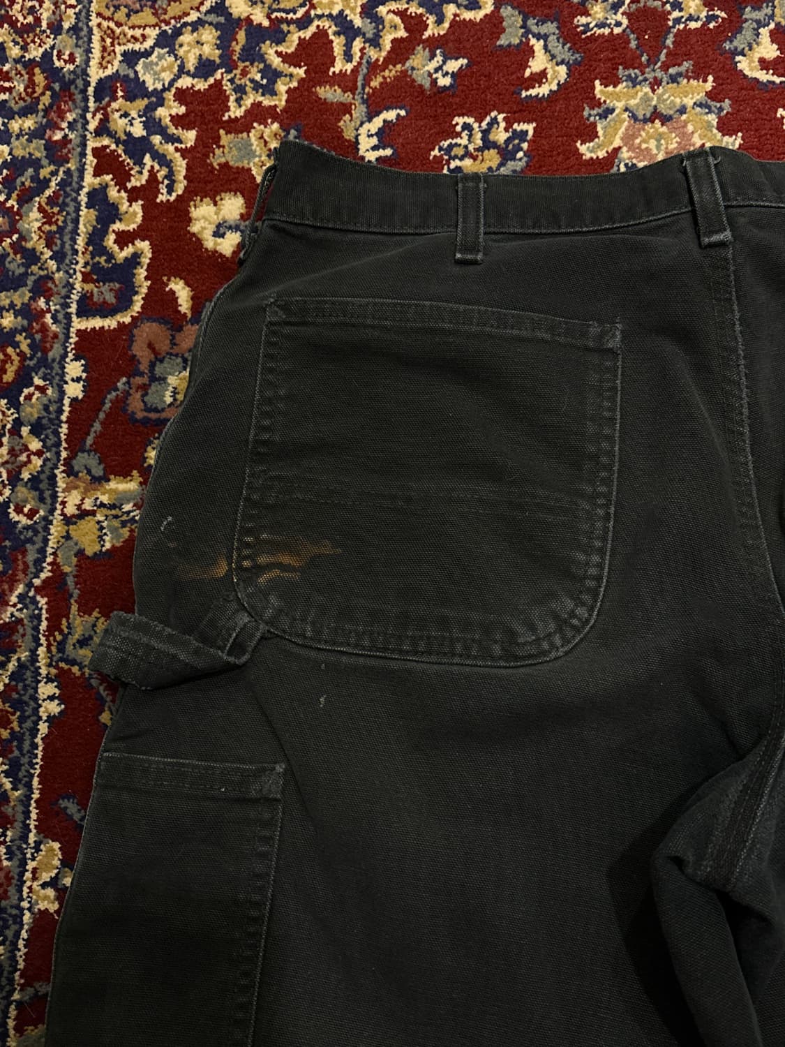 [B11] 빈티지 칼하트 싱글니 카펜터 블랙 덩가리핏 32x32 상품이미지9